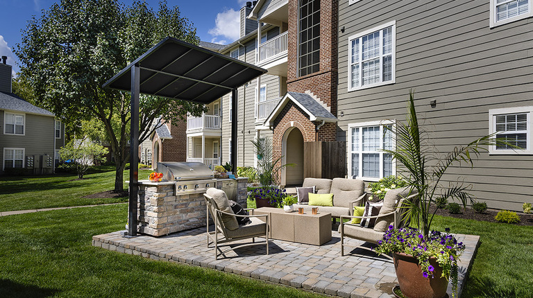 Outdoor Grill and Lounge Space